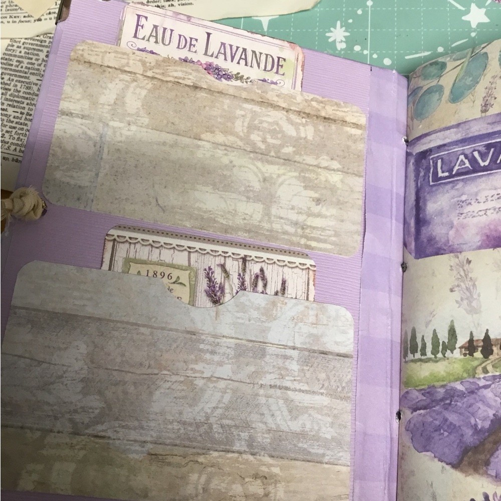 Handmade journal. Lavender themed journal - Picture 6 of 10
